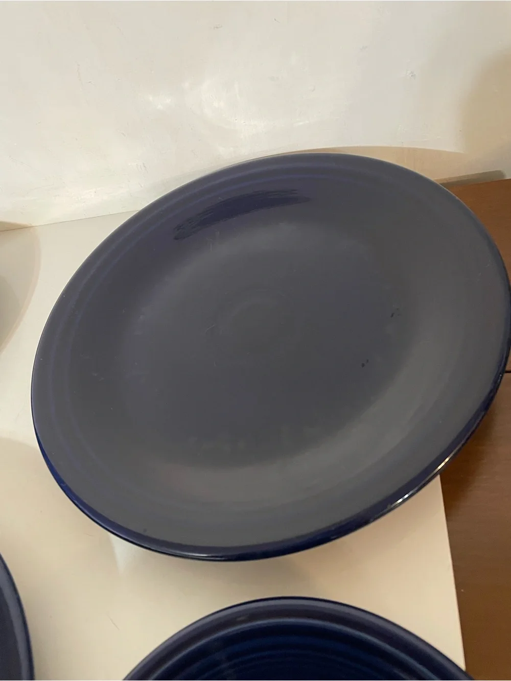 Homer Laughlin Fiesta Plates in Navy Blue